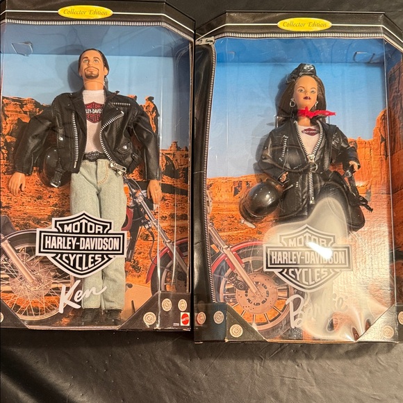 Harley-Davidson Collector Edition Barbie and Ken Dolls - Black and Silver. - Picture 5 of 8